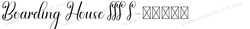 Boarding House III I字体转换